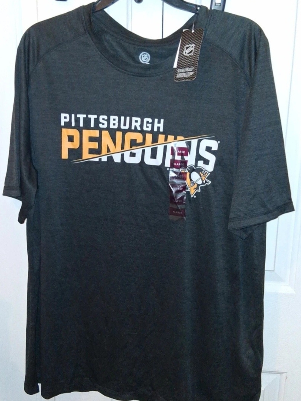 Men's Charcoal Logo T-Shirt Pittsburgh Penguins NHL
